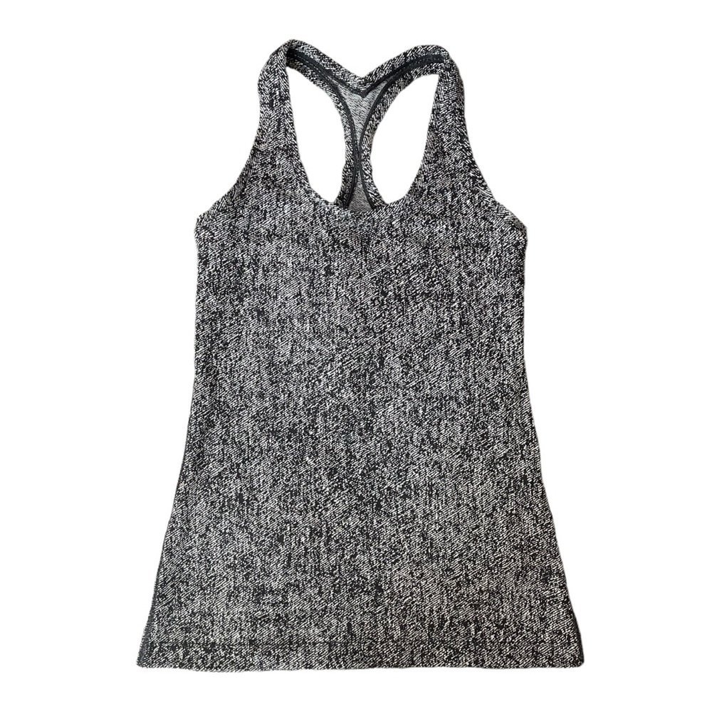 Lululemon Black and White Cool Racerback Tank Top